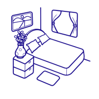 bedroom for container home